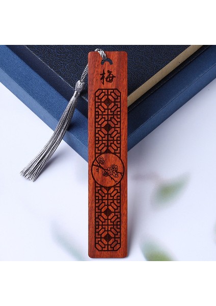 Bir Retro Çin Tarzı Erik Imi Püskül Kolye Kitap Ayracı Öğrenciler Okuma Aksesuarları Öğretmen Hediye Öğrenci Kırtasiye Malzemeleri (Yurt Dışından)