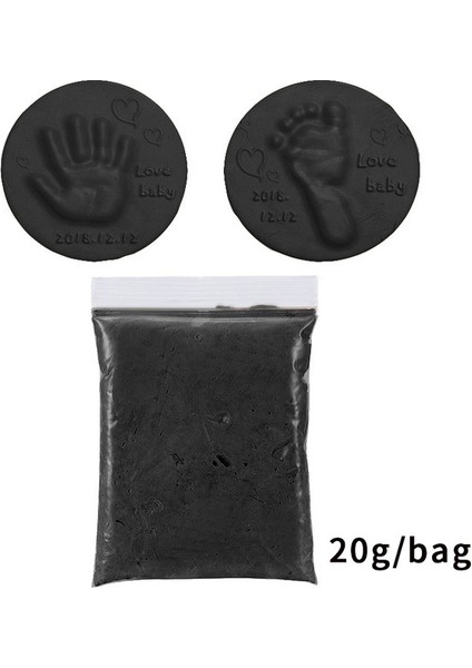 Stil 3 Kdd Ayak Izi Işık Stereo Hava Kurutma Yumuşak Kil El Ayak Künye Kiti Zanaat Mürekkep Pedleri Baskı Pedi 20G (Yurt Dışından)