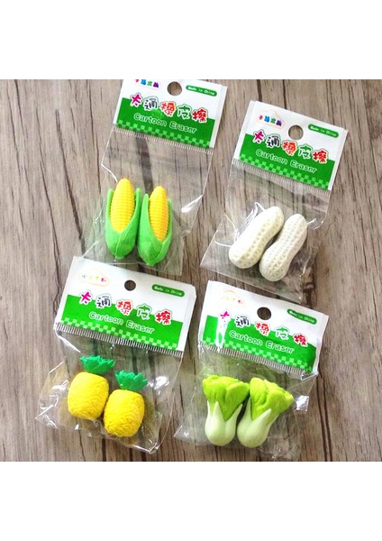 Ananas 2 Adet/grup Silgi Kawaii Sebze Lahana Ananas Mısır Fıstık Kalemler Kauçuk Çocuklar Hediyeler Için Silgi Malzeme Escolar (Yurt Dışından) fiyatları
