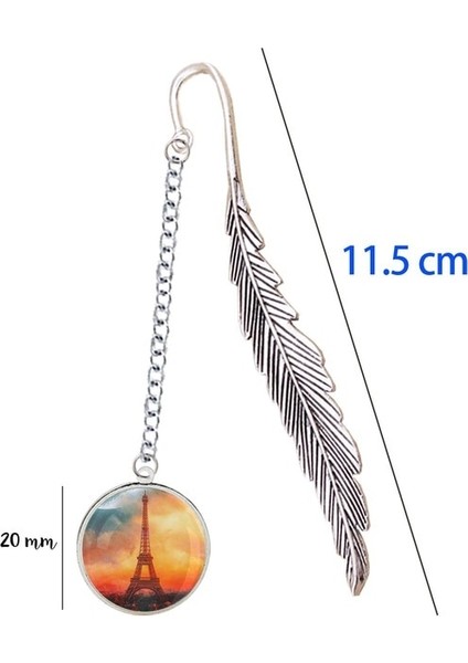 Stil 8 Fransız Paris Eyfel Kulesi Imi ile Kolye Heykelcik Torre Çift Sevgilisi Hatıra Dizüstü Kitap Ayracı Marque Sayfa Mate (Yurt Dışından)