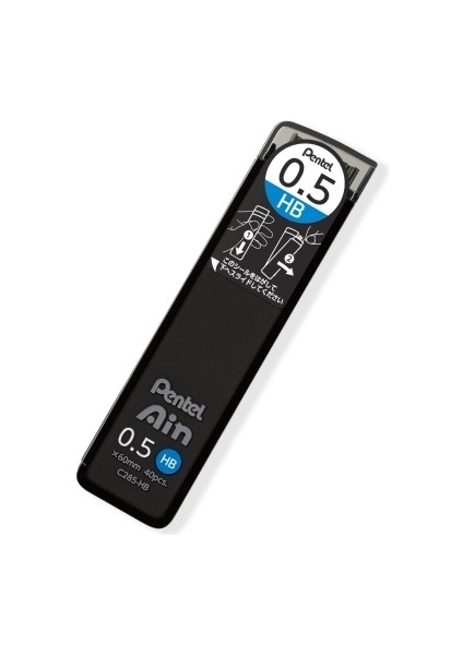 0.5mm Hb Yeni Japonya Pentel Mekanik Kurşun Kalem Kurşun Çekirdek C285 Ain Anti-Kırılma ve Anti-Kirlilik 0.4/0.5mm Kırtasiye Sevimli Okul Malzemeleri (Yurt Dışından)
