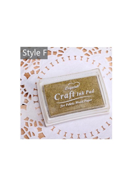 F Mr Kağıt 15 Renk Inkpad El Yapımı Dıy Zanaat Yağ Bazlı Mürekkep Pedi Kumaş Ahşap Kağıt Scrapbooking Mürekkep Pedi Parmak Boyama (Yurt Dışından)