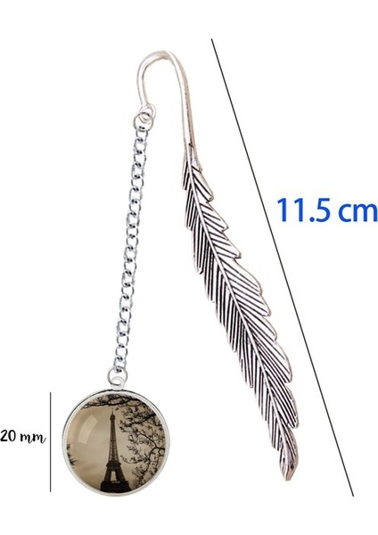 Stil 7 Fransız Paris Eyfel Kulesi Imi ile Kolye Heykelcik Torre Çift Sevgilisi Hatıra Dizüstü Kitap Ayracı Marque Sayfa Mate (Yurt Dışından)