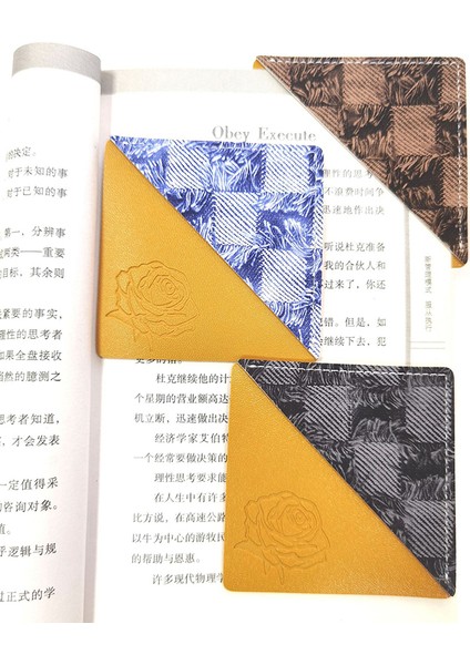 1 Adet Vintage Deri Kare Köşe Imleri Kitap Sayfası Tutucu Köşe Koruyucu Öğrenci Kırtasiye Okuma Severler Hediye (Yurt Dışından) fiyatları