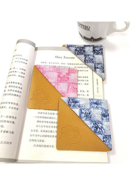 1 Adet Vintage Deri Kare Köşe Imleri Kitap Sayfası Tutucu Köşe Koruyucu Öğrenci Kırtasiye Okuma Severler Hediye (Yurt Dışından) modelleri