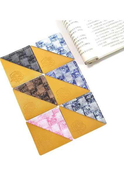 1 Adet Vintage Deri Kare Köşe Imleri Kitap Sayfası Tutucu Köşe Koruyucu Öğrenci Kırtasiye Okuma Severler Hediye (Yurt Dışından) fırsatları