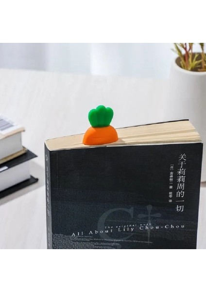 Civciv 1 Adet 1 Adet Öğrenci Silika Jel Imi Kawaii Karikatür Havuç Kitap Ayracı Yer Işareti Işaretleyici Sayfaları Kitap Ayırıcılar Okul Kırtasiye Malzemeleri (Yurt Dışından) fırsatları