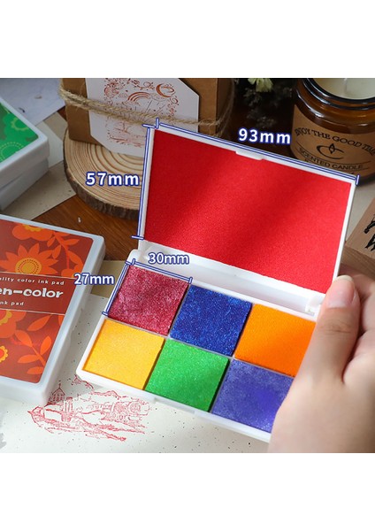 Turuncu 8 Stil Inkpad Mürekkep Damga Pedi Renkli Karikatür Zanaat Mürekkep Pedi Seti Dıy Komik Çalışma Parmak Izi Scrapbooking Aksesuarları (Yurt Dışından) fırsatları