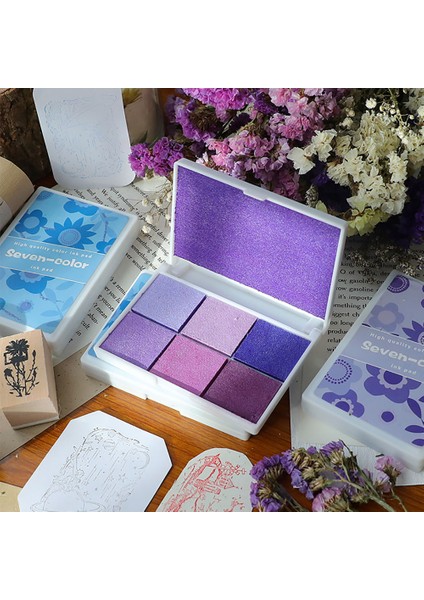 Turuncu 8 Stil Inkpad Mürekkep Damga Pedi Renkli Karikatür Zanaat Mürekkep Pedi Seti Dıy Komik Çalışma Parmak Izi Scrapbooking Aksesuarları (Yurt Dışından) indirimleri