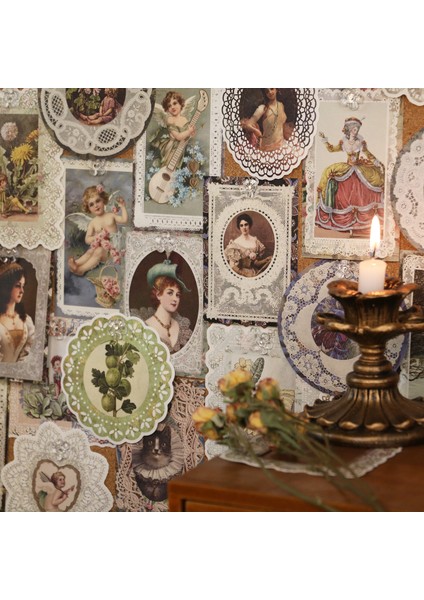 Bir 40 Adet Mohamm 40 Adet Retro Avrupa Ziyafet Karakterler Dantel Scrapbooking Malzeme Kağıt Kolaj Dıy Dekorasyon Günlük Tutma Sanat El Sanatları (Yurt Dışından) modelleri