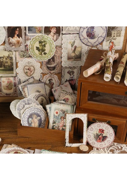 Bir 40 Adet Mohamm 40 Adet Retro Avrupa Ziyafet Karakterler Dantel Scrapbooking Malzeme Kağıt Kolaj Dıy Dekorasyon Günlük Tutma Sanat El Sanatları (Yurt Dışından) fırsatları