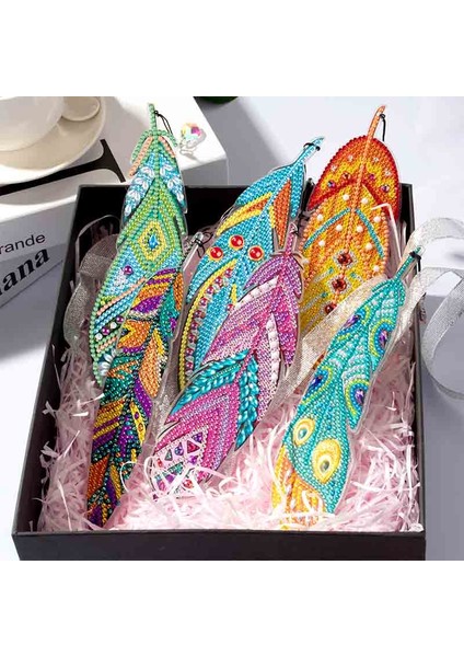 H 6 Adet Dıy Elmas Boyama Imi Tüy Şekli Imleri Elmas Mozaik Imi Elmas Nakış Çapraz Dikiş El Sanatları Hediye (Yurt Dışından) fiyatları