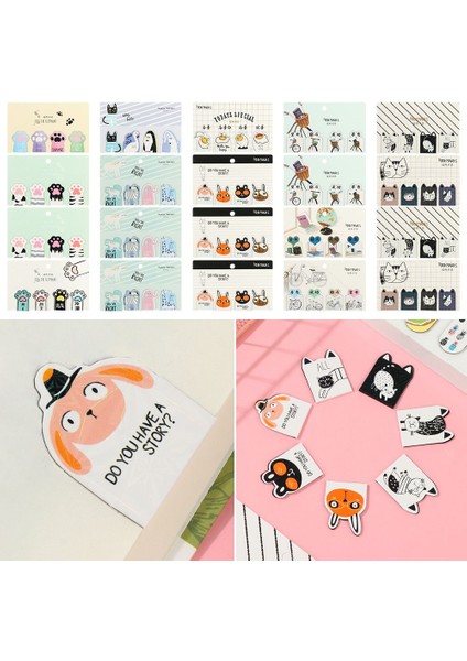 6-Random-6pcs 4/6 Adet Sevimli Kedi Paw Manyetik Imleri Kitaplar Marker Sayfa Kırtasiye Okul Ofis Tedarik Kağıt Klip Öğrenci Ödüllendirici Ödül (Yurt Dışından) indirimleri