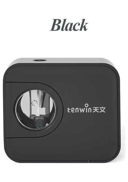 Siyah Kamera Elektrikli Kalemtıraş Kalemtıraş Otomatik Kalemtıraş Kalemtıraş Çocuklar ve Öğrenciler Için Uygun (Yurt Dışından)