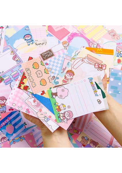 100 Yaprak Tulx 100 Yaprak Bloknot Kawaii Sabit Ofis Dekor Not Notları Yapışkan Not Kawaii Kırtasiye Yapışkan Notlar Bloknot (Yurt Dışından)