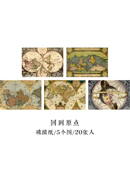 C Dimi 20 Yaprak Vintage Malzeme Kağıt Dıy Önemsiz Dergisi Retro Harita Malzeme Kağıtları Deco Scrapbooking Kolaj Arka Plan Günlüğü Albümü (Yurt Dışından)