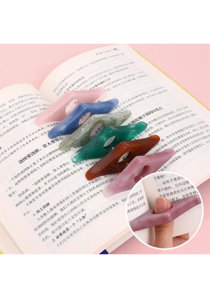 D Başparmak Kitap Desteği Kitap Sayfası Tutucu Kullanışlı Yer Imi Çok Fonksiyonlu Okuma Yardımcıları Marque Sayfa Kitap Başparmak Tutucu Okul Kaynağı (Yurt Dışından)
