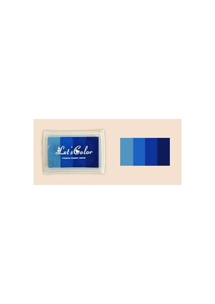Mavi 6 Degrade Renk Inkpads Scrapbooking Mürekkep Pedi Damga Mürekkep Pedi El Sanatları Renkli Mürekkep Pedi Pullar Çocuklar Için Damga Dıy Sanat (Yurt Dışından)