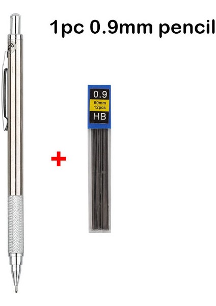 1 Adet 0.9mm Kalem Mekanik Kurşun Kalem Seti 0.3 0.5 0.7 0.9 1.3 2.0mm Tam Metal Sanat Çizim Boyama Otomatik Kurşun Kalem Ofis Okul Kaynağı (Yurt Dışından)