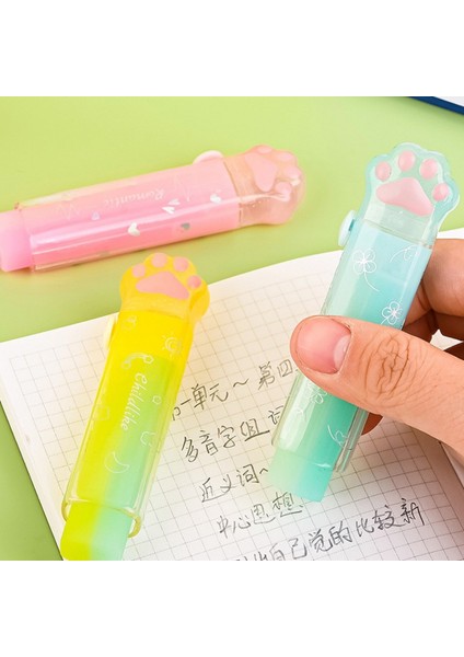 1 Adet Rastgele Kawaii Itme-Çekme Tasarım Kedi Paw Taşınabilir Kauçuk Silgi Sevimli Degrade Renk Silgi Çocuklar Için Okul Ofis Malzemeleri Kırtasiye (Yurt Dışından) indirimleri