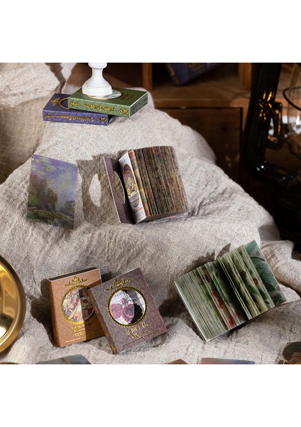 D Yoofun 101 Sayfa Vintage Scrapbooking Dekor Kağıt Mini Malzeme Kitap Kolaj Önemsiz Günlük Günlüğü Dıy Destek (Yurt Dışından) modelleri
