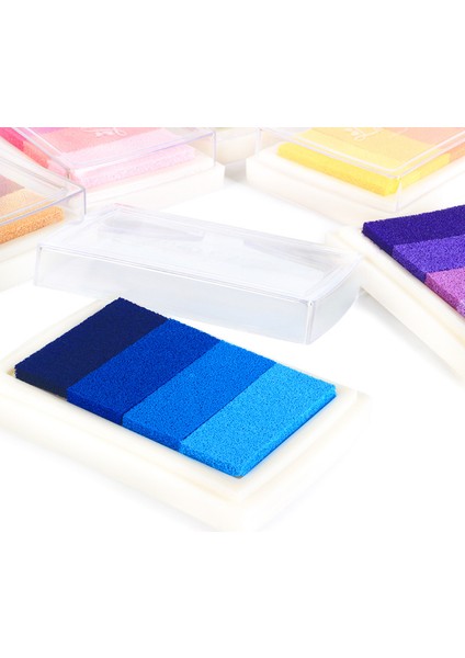 Mavi 5 Adet Degrade Renk Zanaat Inkpad Dıy Zanaat Mürekkep Pedi Lastik Pullar Inkpad Mürekkep Damga Pedi Renkli Karikatür Zanaat Inkpad Seti (Yurt Dışından) fırsatları