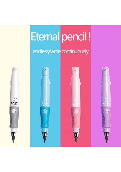 Pembe Infinity Kalem Kawaii Renkli Kalemler Küçük Beyaz Ayı Kalem Tutucu Sanat Kroki Boyama Hediye Paketi Okul Malzemeleri Kırtasiye (Yurt Dışından) modelleri