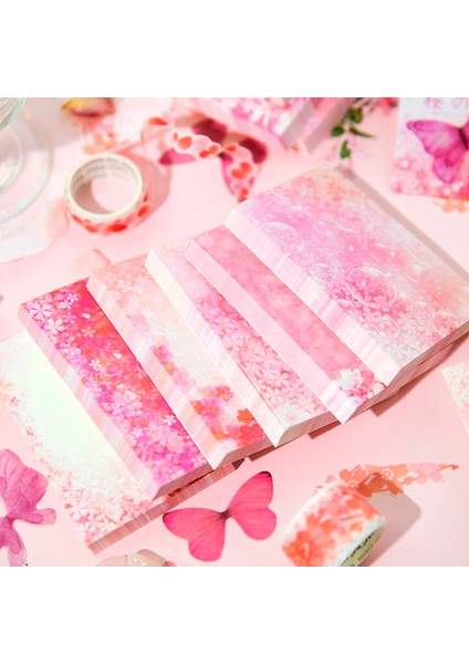A-Twilight Sakura Lot Başına 100 Adet Yazı Kağıdı Pembe Kiraz Çiçeği Çiçek Zarif Çeşitli Mesaj Dekorasyon Bloknot 6 Seçenek (Yurt Dışından) fiyatları