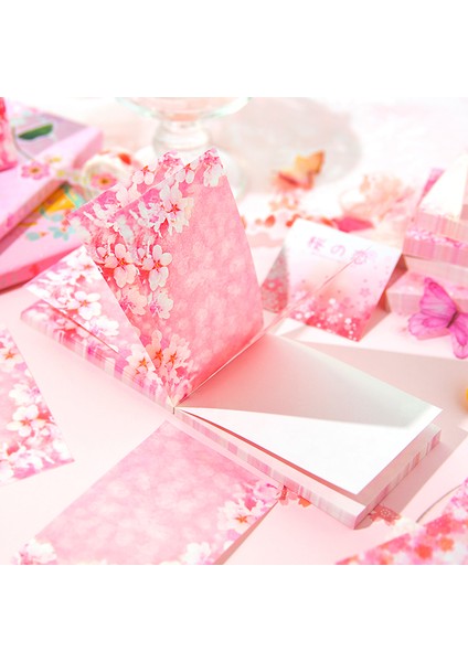 A-Twilight Sakura Lot Başına 100 Adet Yazı Kağıdı Pembe Kiraz Çiçeği Çiçek Zarif Çeşitli Mesaj Dekorasyon Bloknot 6 Seçenek (Yurt Dışından) modelleri