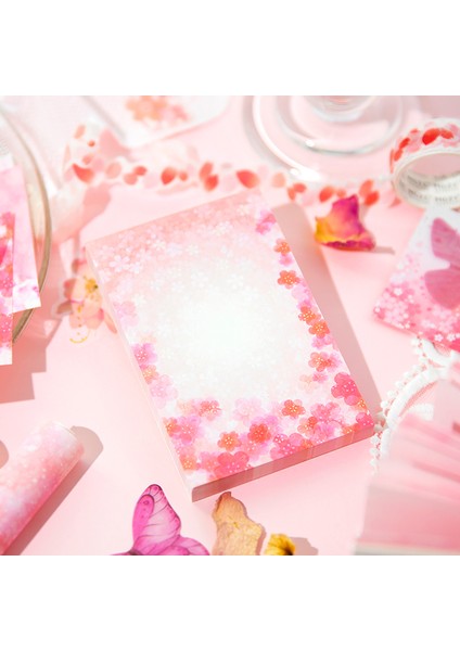 A-Twilight Sakura Lot Başına 100 Adet Yazı Kağıdı Pembe Kiraz Çiçeği Çiçek Zarif Çeşitli Mesaj Dekorasyon Bloknot 6 Seçenek (Yurt Dışından) indirimleri