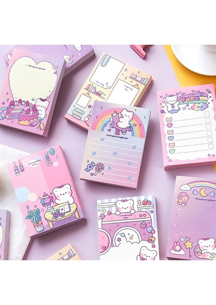 C 100 Sayfa Kawaii Yapışkan Notlar Eğlenceli Sevimli Bloknotlar Yapışkan Not Pedleri Ofis Ev Öğrencileri Için Kendinden Yapışkanlı Bloknot Oda Arkadaşları Hediyeler (Yurt Dışından)
