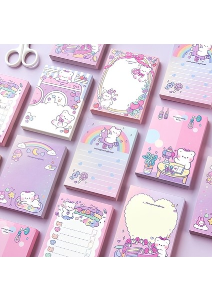 C 100 Sayfa Kawaii Yapışkan Notlar Eğlenceli Sevimli Bloknotlar Yapışkan Not Pedleri Ofis Ev Öğrencileri Için Kendinden Yapışkanlı Bloknot Oda Arkadaşları Hediyeler (Yurt Dışından)