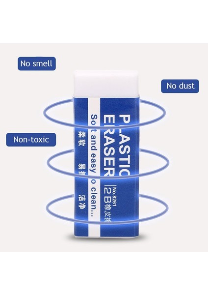 10 Adet 10 Adet 2b Beyaz Pvc Silgi Temiz ve Karışıklık Ücretsiz Öğrenci Sınavı Ofis Kroki Yumuşak Silgi (Yurt Dışından) fırsatları