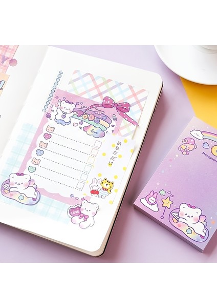 C 100 Sayfa Kawaii Yapışkan Notlar Eğlenceli Sevimli Bloknotlar Yapışkan Not Pedleri Ofis Ev Öğrencileri Için Kendinden Yapışkanlı Bloknot Oda Arkadaşları Hediyeler (Yurt Dışından)