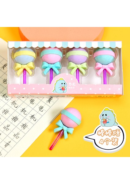 Lolipop Bir Set 2022 Çocuklar Silgi Karikatür Sevimli Kalem Silgi Tatlı Silgi Lolipop Popsicle Donuts Çocuklar Için Kauçuk Kalem Silgisi (Yurt Dışından)