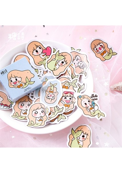 O 1 Adet Kawaii Not Defteri Kırtasiye Sevimli Denizkızı Desen Planlayıcısı Not Kağıdı Okul Dekorasyon Malzemeleri Yapışkan Notlar Yayınladı (Yurt Dışından)