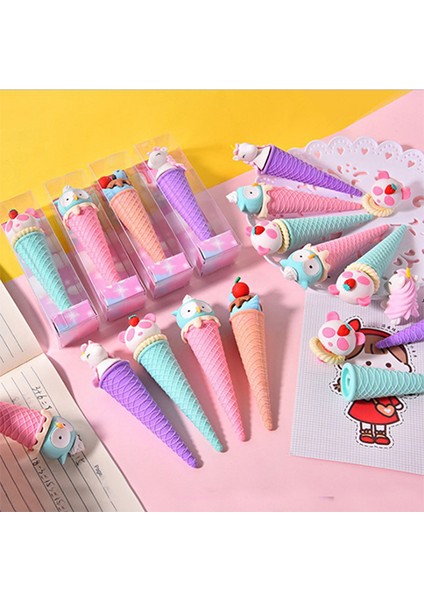 Rastgele Stil 1 Adet Kawaii Çocuk Dondurma Yaratıcılık Kalem Silgi Unicorn Panda Sevimli Kauçuk Silgi Çocuklar Için Okul Ofis Malzemeleri Hediye (Yurt Dışından)
