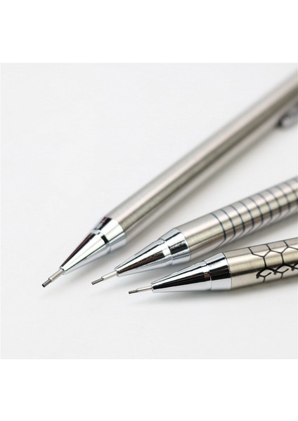 Bir 0.5AND 0.9-B Metal Mekanik Kurşun Kalem 0.5 0.7 0.9mm Öğrenciler Yazma Çizim Tasarımı Siyah Kalem 5 Adet/takım (Yurt Dışından)