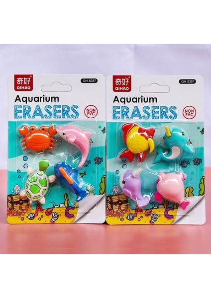 8387 1 Kart Rastgele 1 Adet Çocuklar Için Silgi Simülasyon Uzaylı Modelleme Kauçuk Seti Çıkarılabilir Silgi Öğrenci Hediye Sevimli Kawaii Kırtasiye (Yurt Dışından)