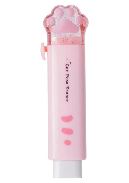 Pembe Sevimli Kedi Kawaii Silgi Geri Çekilebilir Basın Kurşun Kalem Silgisi Yazma Düzeltme Malzemeleri Okul Kırtasiye Sanat Silgi Ofis Malzemeleri (Yurt Dışından)