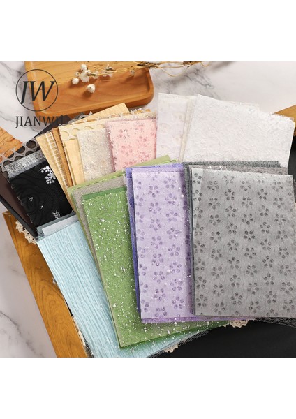 Scz-Dxjswhh-08 Jıanwu 10 Sayfa A5 Gazlı Bez Örgü Içi Boş Karışık Özel Malzeme Kağıt Günlük Bloknot Dıy Scrapbooking Dekorasyon Kağıdı Kırtasiye (Yurt Dışından)