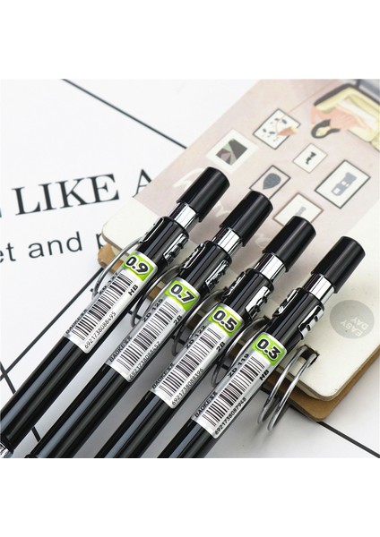 0,9 mm Kurşun Kalem 2b Çok Ince Metal Mekanik Kurşun Kalem 0,3 0,5 0,7 0,9 mm Hb Veya 2b Yedek Dolum Her Kalem, 30 Kalem Ucuyla Birlikte Gelir (Yurt Dışından) fırsatları