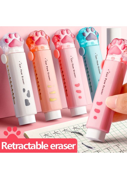 Pembe Sevimli Kedi Kawaii Silgi Geri Çekilebilir Basın Kurşun Kalem Silgisi Yazma Düzeltme Malzemeleri Okul Kırtasiye Sanat Silgi Ofis Malzemeleri (Yurt Dışından) fiyatları
