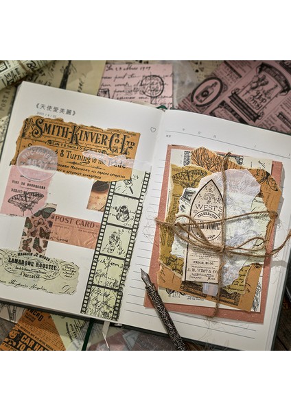 C Journamm 30 Adet/paket Turnusol Kağıdı Scrapbooking Malzemeleri Günlük Kayıt Için Dıy Fotoğraf Albümü Kolaj Kırtasiye Vintage Dekor Kağıt (Yurt Dışından) modelleri