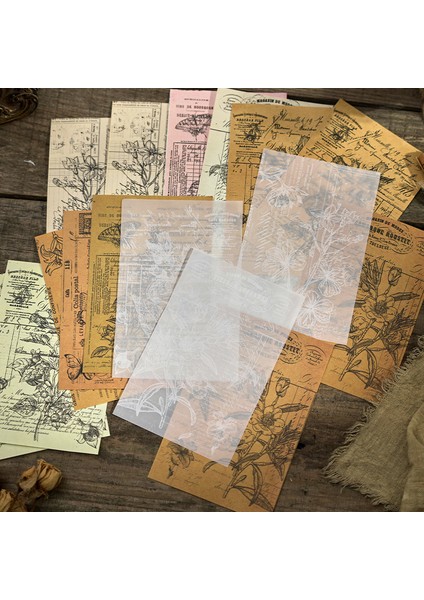 C Journamm 30 Adet/paket Turnusol Kağıdı Scrapbooking Malzemeleri Günlük Kayıt Için Dıy Fotoğraf Albümü Kolaj Kırtasiye Vintage Dekor Kağıt (Yurt Dışından) fırsatları