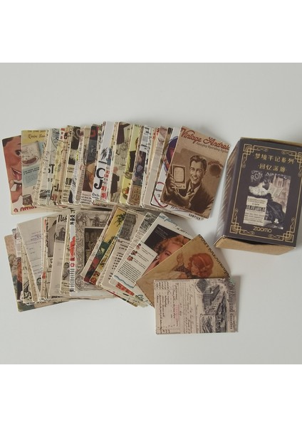Stil 3 100 Adet Vintage Poster Resimli Malzeme Kağıt Antika Kart Çiçek Bloknot Notları Scrapbooking Günlüğü Sanat Dergisi Planlayıcısı (Yurt Dışından) modelleri
