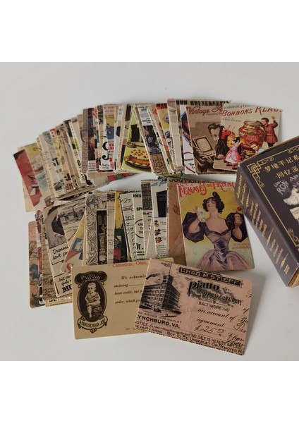 Stil 3 100 Adet Vintage Poster Resimli Malzeme Kağıt Antika Kart Çiçek Bloknot Notları Scrapbooking Günlüğü Sanat Dergisi Planlayıcısı (Yurt Dışından) fırsatları