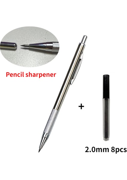 3040-2.0MM 2/4pcs 0.5mm/0.7mm Mekanik Kurşunkalemler Okul Malzemeleri Kalem Çubukları Mekanik 7 mm Tutucu 5 Kawaii Kırtasiye Yenilik Çizim Çantası (Yurt Dışından)
