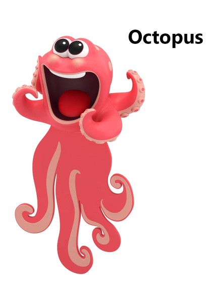 Ahtapot Yaratıcı 3D Stereo Karikatür Hayvan Tarzı Imleri Pvc Malzeme Komik Öğrenci Okul Kırtasiye Malzemeleri Çocuklar Için Hediye (Yurt Dışından)