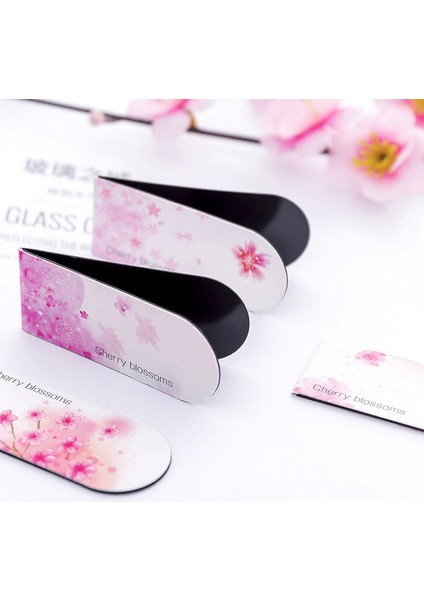 02 Pembe Çiçek W28 Kiraz Çiçeği Manyetik Kuvvet W45 Bznvn Manyetik Öğrenci Malzemeleri Yer Imleri Kitap Ayracı (Yurt Dışından) indirimleri